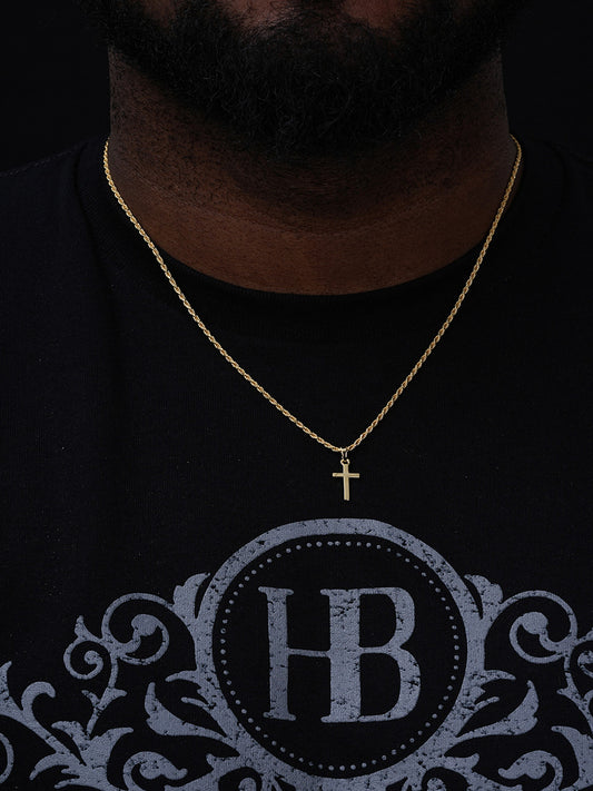 Classic Plain Cross Pendant - 14k Gold Vermeil Or 925 Silver - Tiny 1"