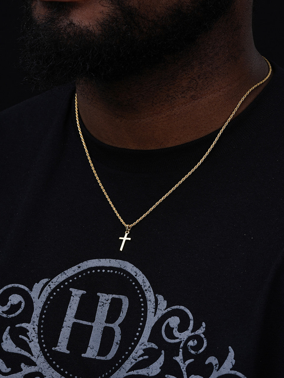 Classic Plain Cross Pendant - 14k Gold Vermeil Or 925 Silver - Tiny 1"