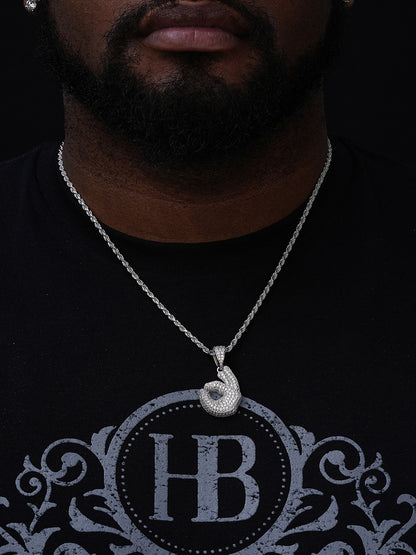 OK Hand Emoji Pendant - 14k Gold Vermeil Or 925 Silver - CZ Stones - Small 1.5"