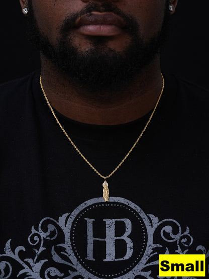 Virgin Mary Guadalupe  Pendant - 14k Gold Vermeil 925 Silver  - CZ Stones - 3 Sizes 1"-3"