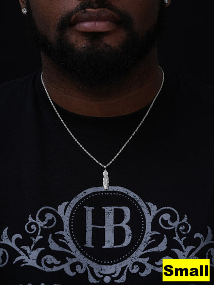 MOISSANITE Virgin Mary Guadalupe Pendant - 925 Silver - 3 Sizes 1"-3"