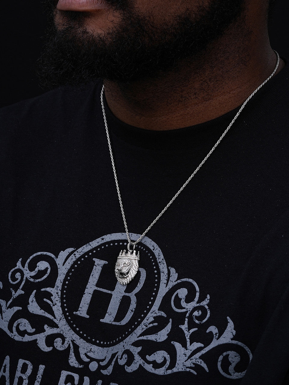 Lion W. Crown African Rasta Pendant - 14k Gold Vermeil Or 925 Silver - CZ Stones - Small 1.5"