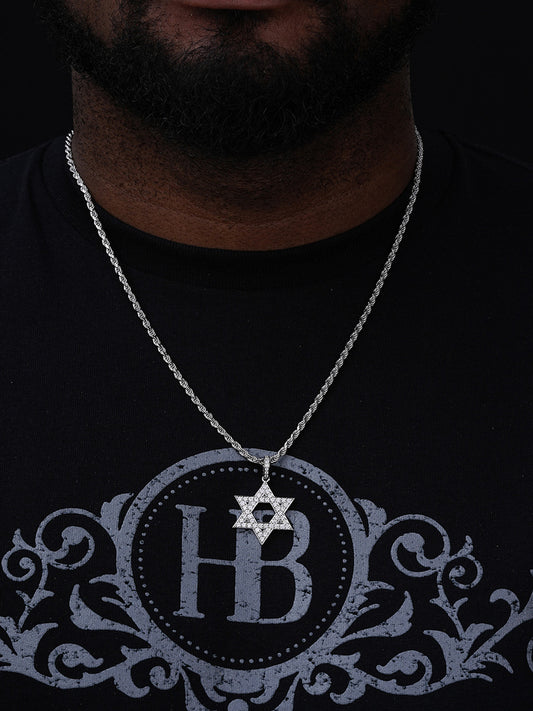 Iced Out Magen Star Of David Jewish Pendant - 14k Gold Vermeil Or 925 Silver - CZ Stones - Small 1.25"