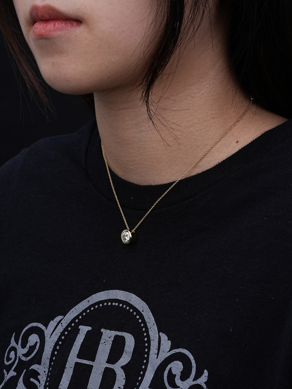 MOISSANITE #1 Classic Solitaire Bezel Set Pendant - 14k Gold Vermeil 925 Silver - 1ct-4ct