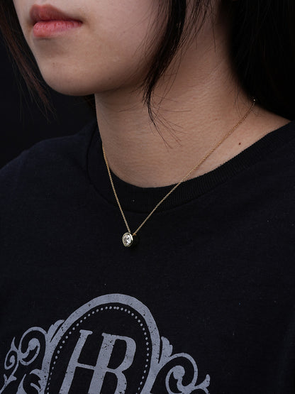 MOISSANITE #1 Classic Solitaire Bezel Set Pendant - 14k Gold Vermeil 925 Silver - 1ct-4ct