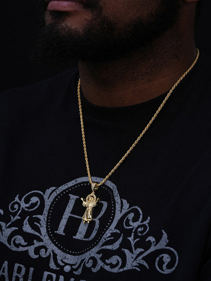 MOISSANITE Santo Niño de Atocha Baby Jesus Pendant - 14k Gold Vermeil Or 925 Silver - Medium 2"