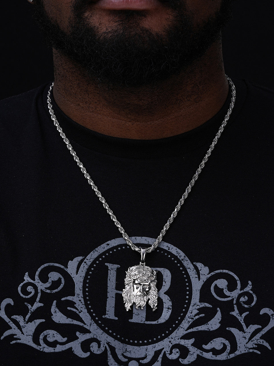 #1 Bestseller Jesus Piece Pendant - 925 Silver - 3 Sizes 1.5"-3"