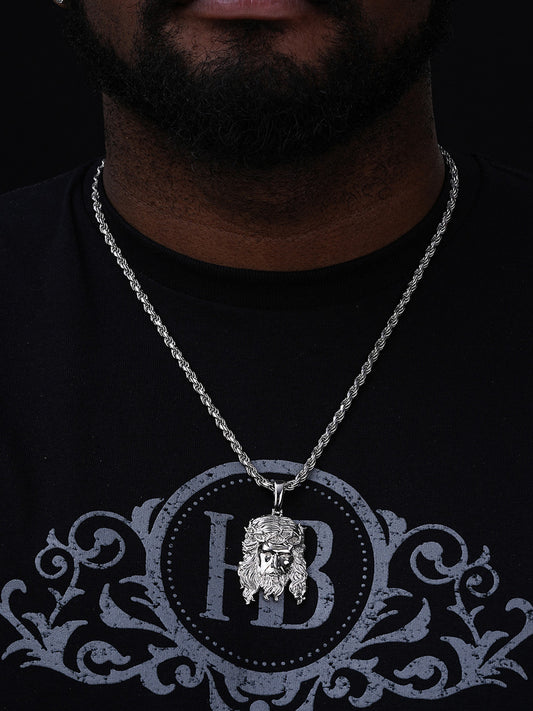 #1 Bestseller Jesus Piece Pendant - 925 Silver - 3 Sizes 1.5"-3"