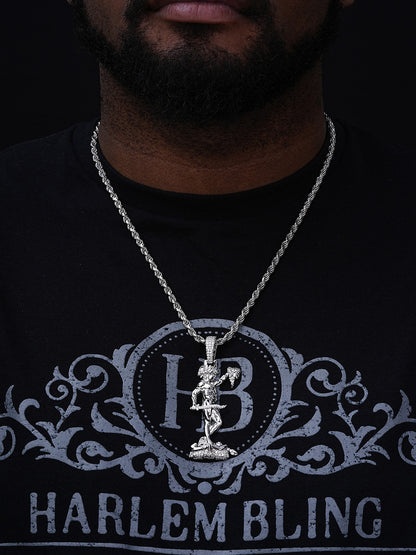 MOISSANITE Perseus W. Medusa Head Pendant - 925 Silver - 3 Sizes 1"-3"