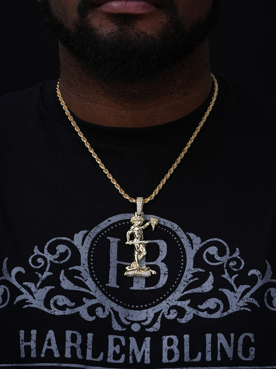 MOISSANITE Perseus W. Medusa Head Pendant - 14k Gold Vermeil 925 Silver - 3 Sizes 1"-3"