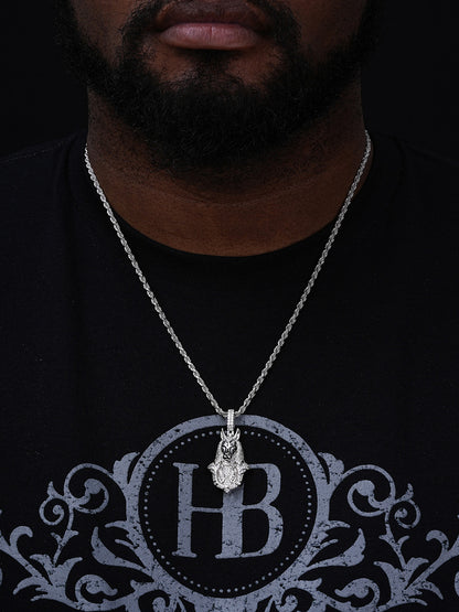 MOISSANITE Anubis Pendant Egyptian Pendant - 14k Gold Vermeil Or 925 Silver - Medium 2"