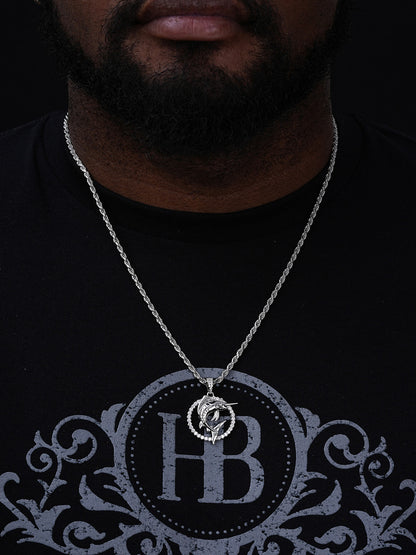 MOISSANITE Swordfish Marlin Iced Out Pendant - 14k Gold Vermeil Or 925 Silver - Small 1.25"