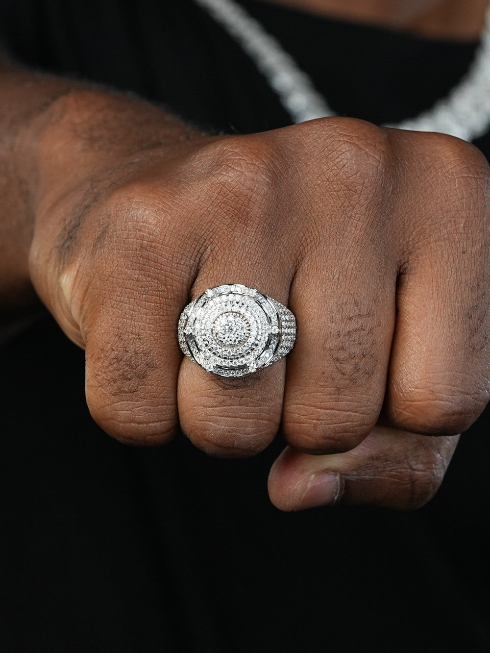 King Crown The Don Hip Hop Ring - 925 Silver - CZ Stones
