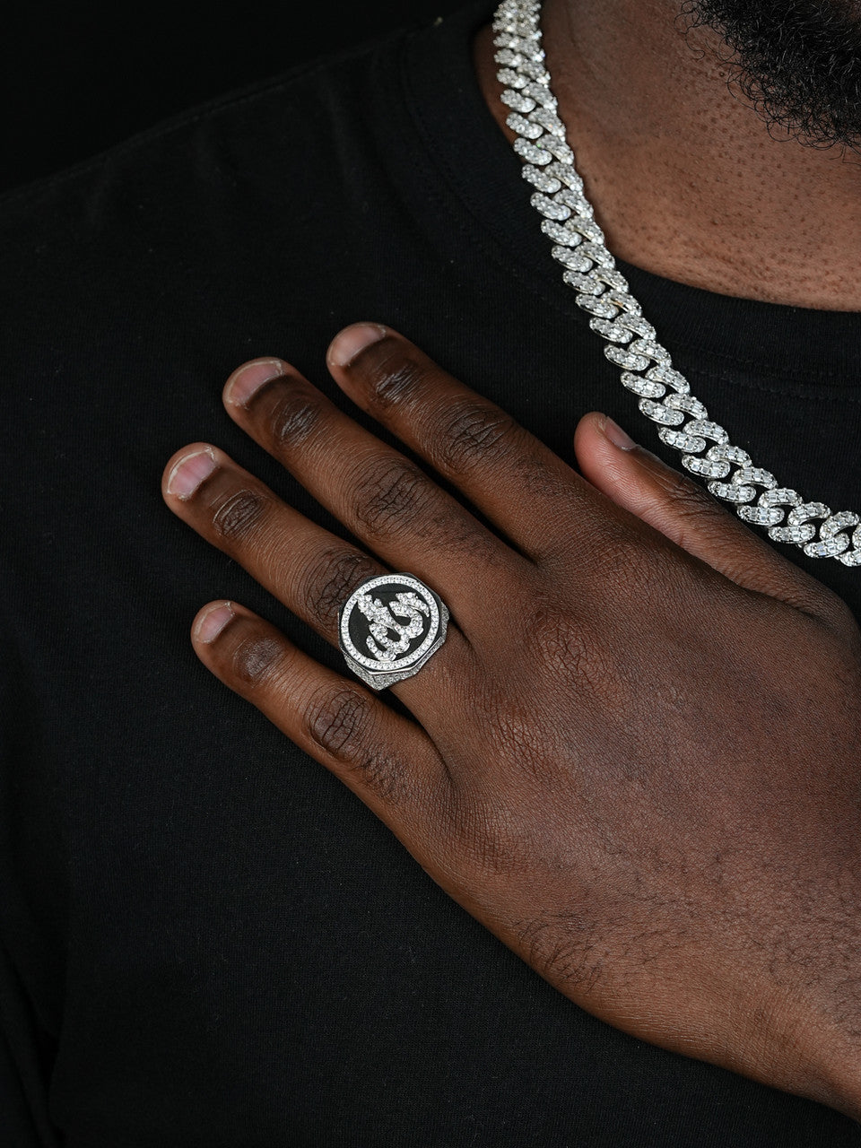 Almighty Allah Iced Out Ring - 925 Silver - CZ Stones