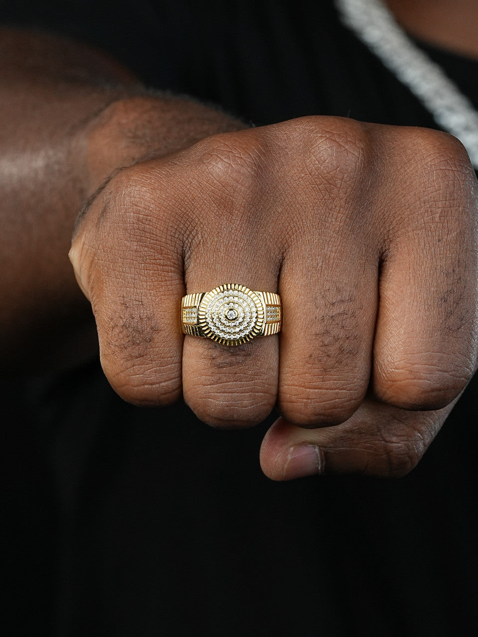 MOISSANITE OG Ring - Harlembling Classic Since 2018 - 14k Gold Vermeil 925 Silver