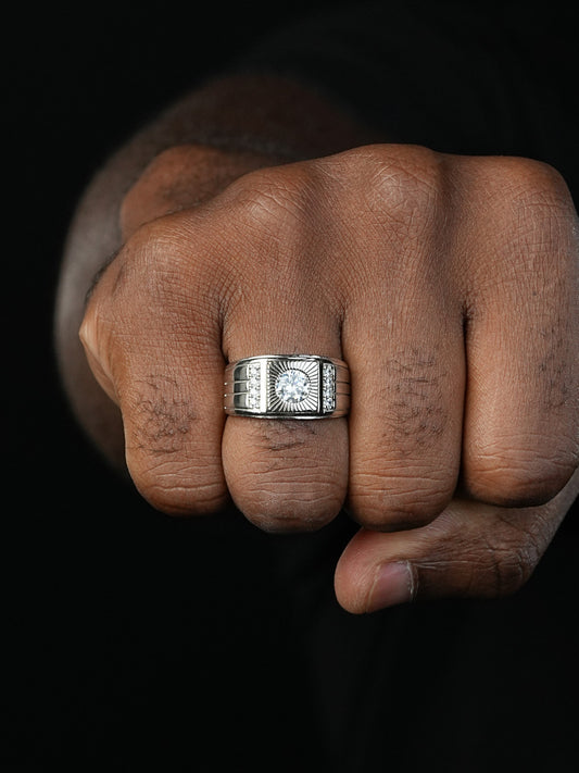 Hollywood Ring - 925 Silver - CZ Stones