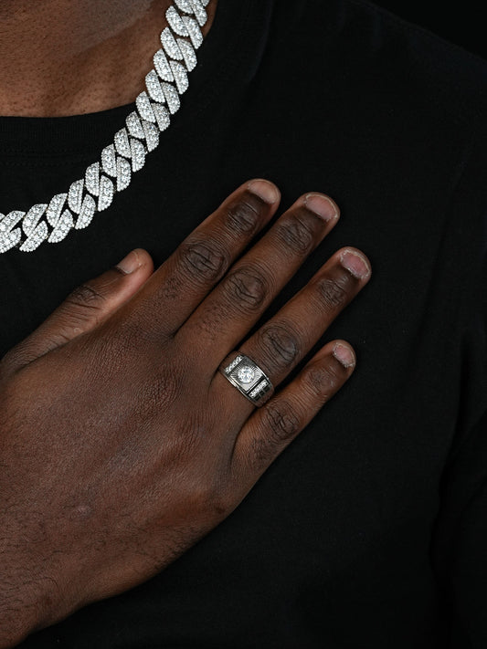 Hollywood Ring - 925 Silver - CZ Stones