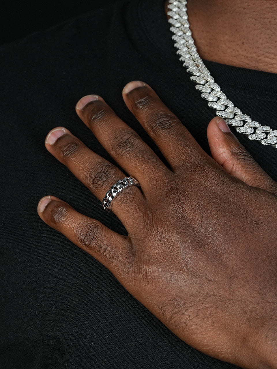 VIP 6mm Miami Cuban Band Ring - 925 Silver - Plain