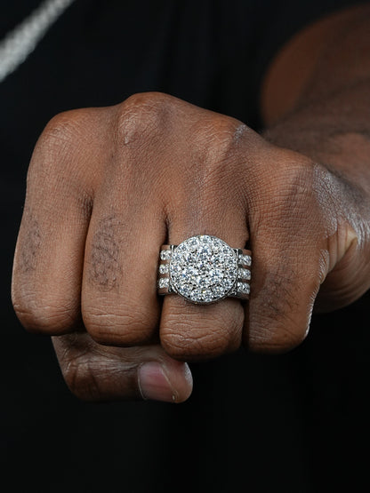 MOISSANITE King's Iced Out Ring - 925 Silver