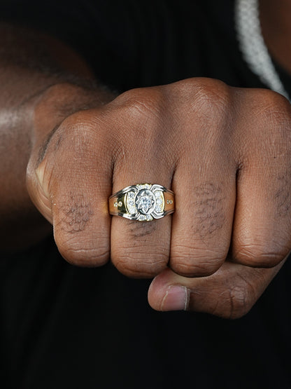 Forever Infinity Star - 14k Gold Vermeil 925 Silver Two Tone - CZ Stones