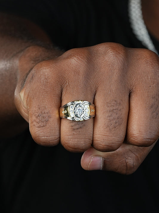 Forever Infinity Star - 14k Gold Vermeil 925 Silver Two Tone - CZ Stones