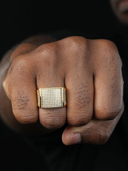 MOISSANITE Harlembling OG Ring - First Ring We Made -  14k Gold Vermeil 925 Silver