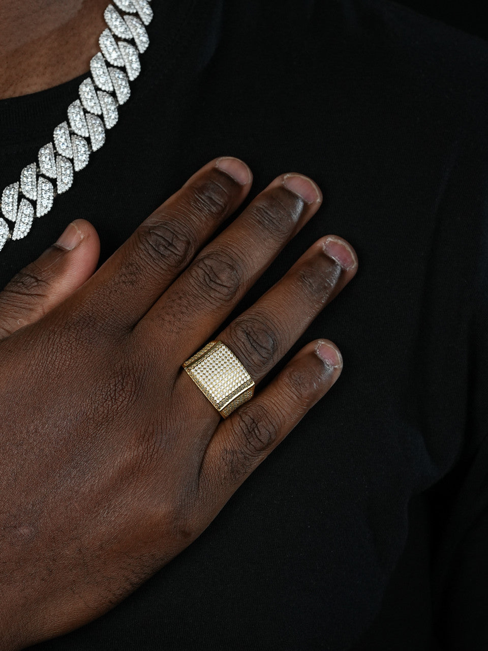 Harlembling OG Ring - First Ring We Made -  14k Gold Vermeil 925 Silver - CZ Stones