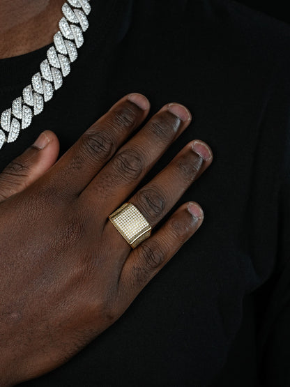 Harlembling OG Ring - First Ring We Made -  14k Gold Vermeil 925 Silver - CZ Stones