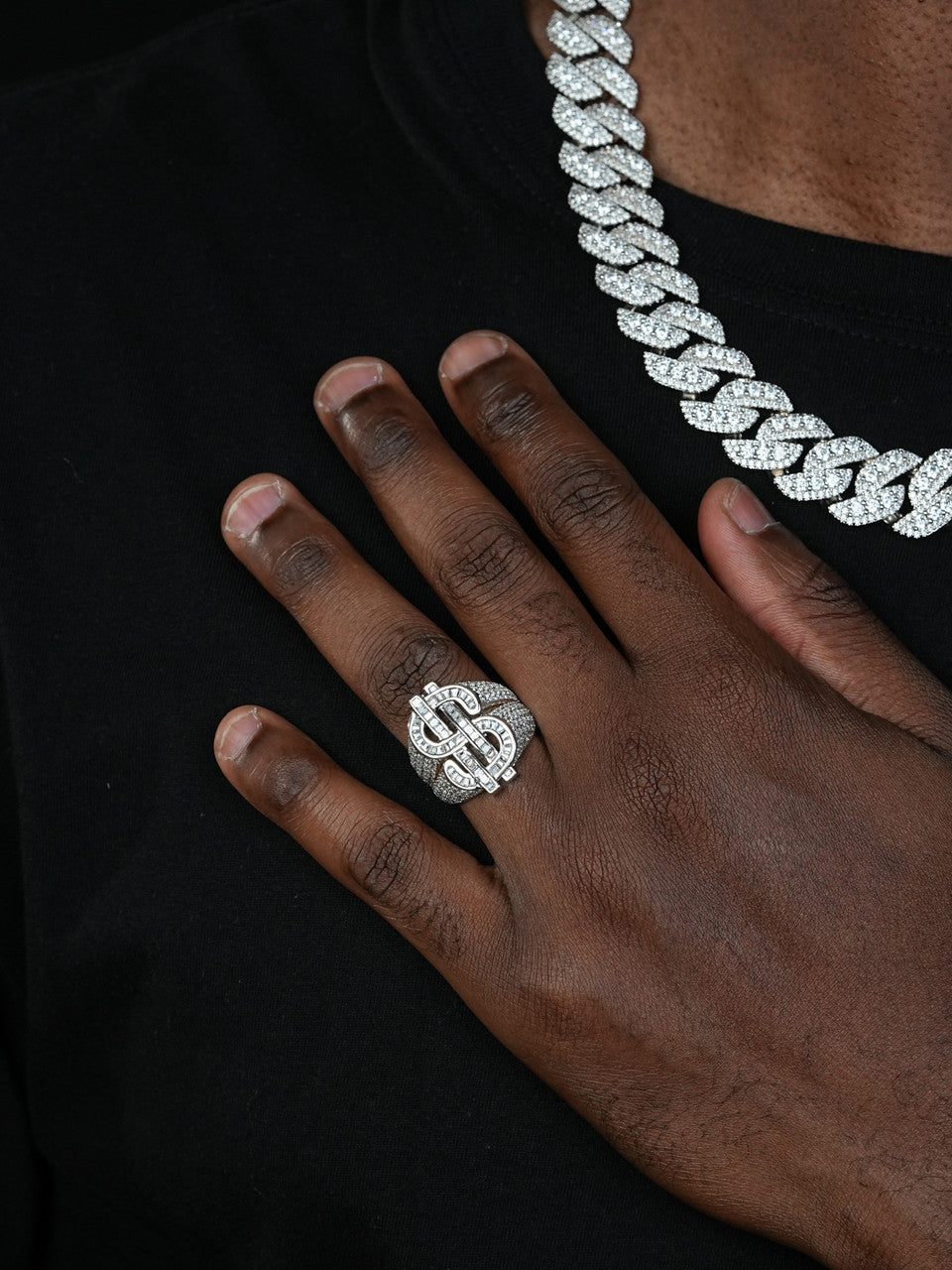 Big Money Iced Out Ring - 925 Silver - CZ Stones