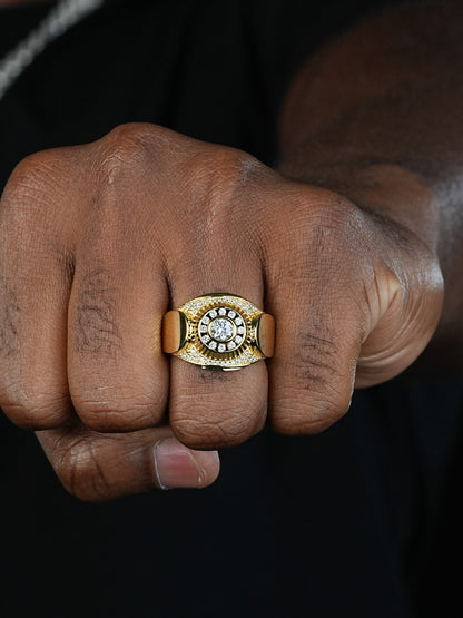 Royalty Ring - 14k Gold Vermeil 925 Silver - CZ Stones