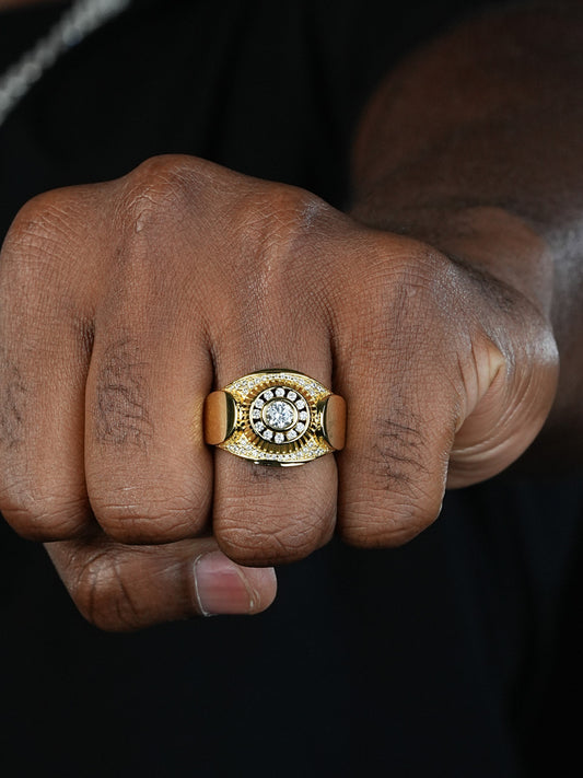 Royalty Ring - 14k Gold Vermeil 925 Silver - CZ Stones