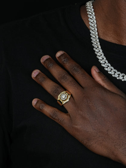 Royalty Ring - 14k Gold Vermeil 925 Silver - CZ Stones