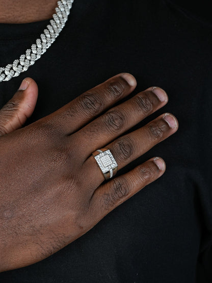 East Side Ring - 14k Gold Vermeil 925 Silver - CZ Stones