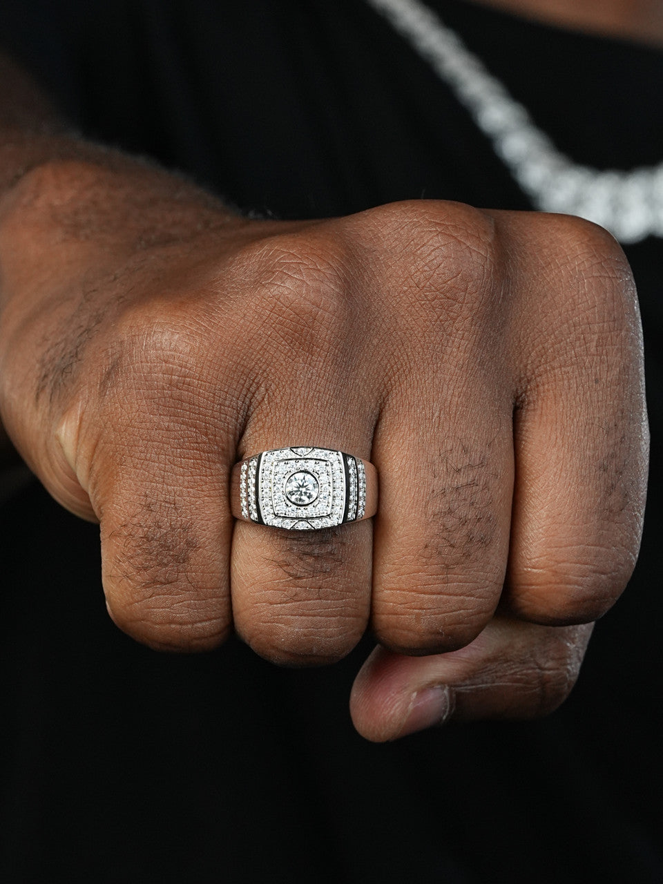 MOISSANITE Venetian Ring - 925 Silver