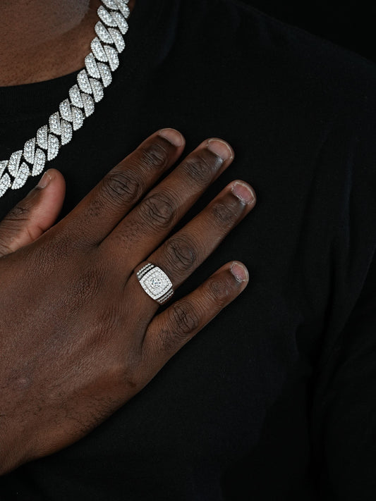 MOISSANITE Venetian Ring - 925 Silver