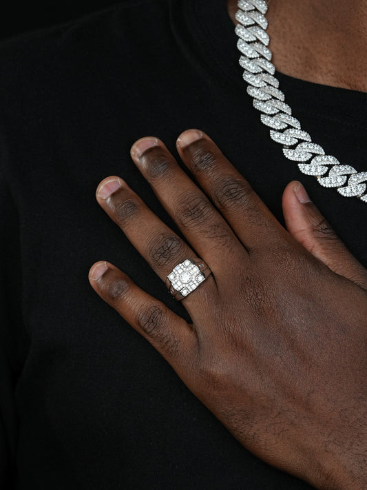 West Side Ring  - 925 Silver - CZ Stones