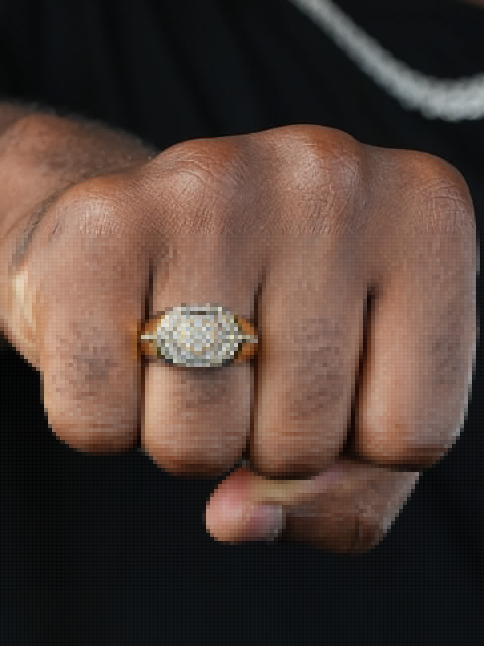 NYC Skyline Ring - 925 Silver & Gold Accent  - CZ Stones