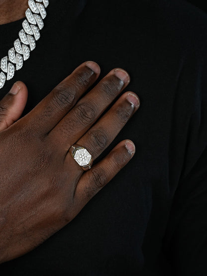 NYC Skyline Ring - 14k Gold Vermeil 925 Silver - CZ Stones