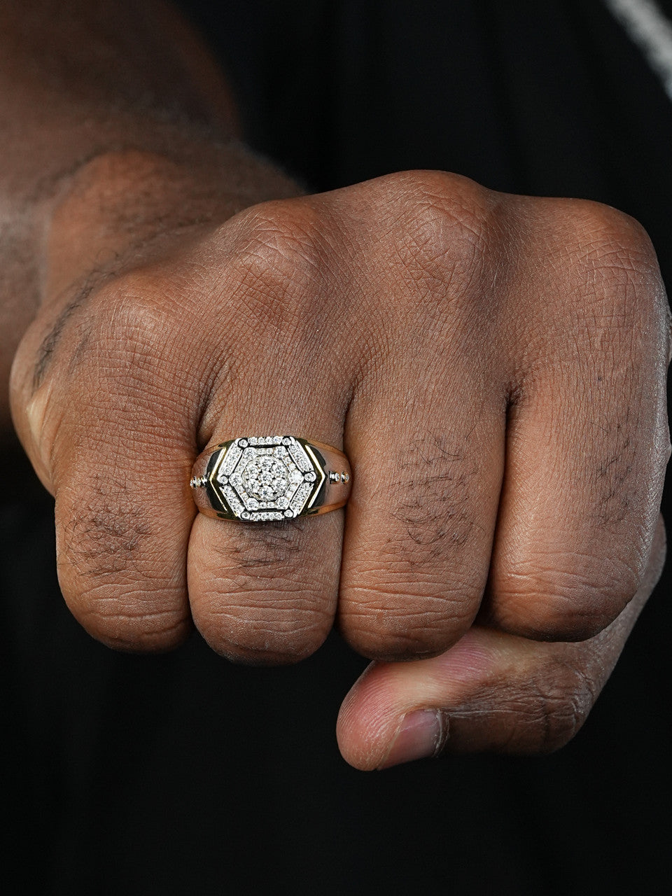 NYC Skyline Ring - 14k Gold Vermeil 925 Silver - CZ Stones