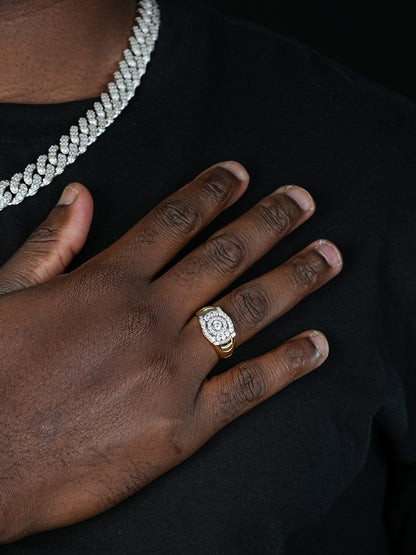 Eddie's Design #24 Ring - 14k Gold Vermeil 925 Silver - CZ Stones