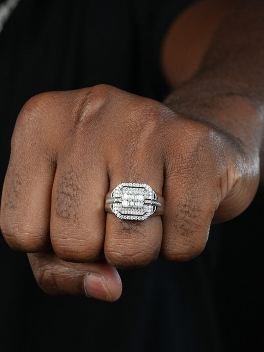 Hip Hop Dream Ring - 925 Silver - CZ Stones