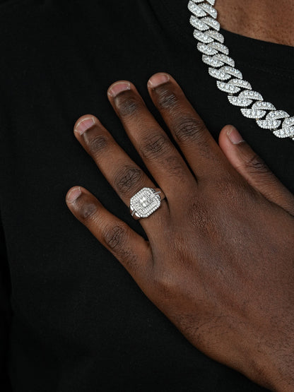 Hip Hop Dream Ring - 925 Silver - CZ Stones