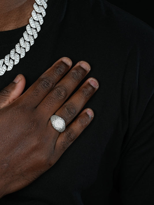 MOISSANITE The Rizz Iced Out Ring - 925 Silver