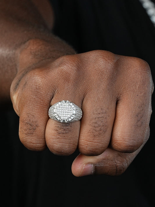 MOISSANITE The Rizz Iced Out Ring - 925 Silver