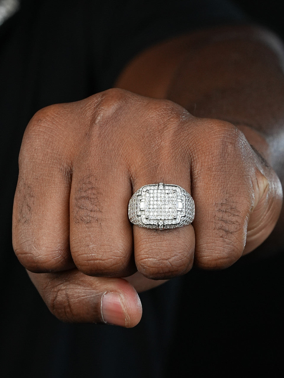 MOISSANITE Young Money Millionaire Iced Out Ring - 925 Silver