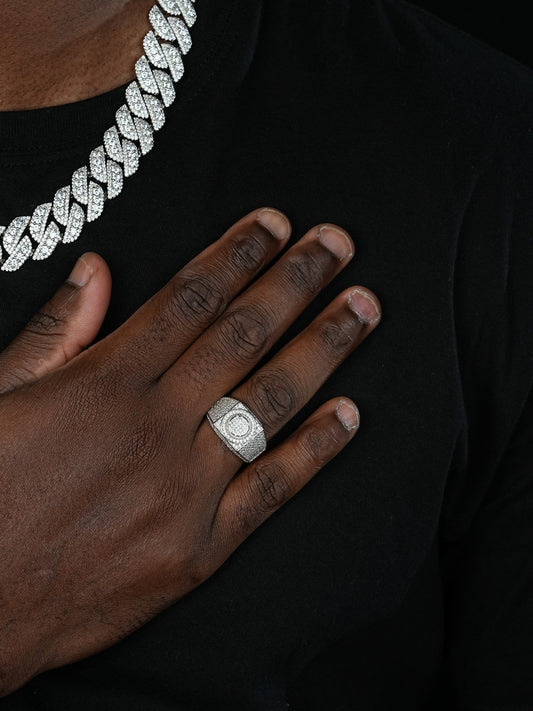 MOISSANITE Billionaire's Club Iced Out Ring - 925 Silver