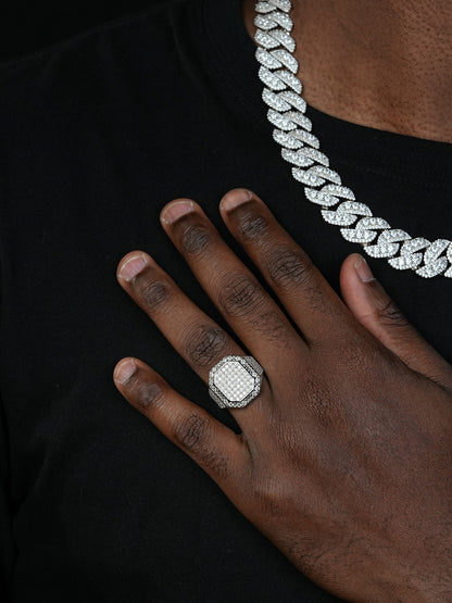 MOISSANITE Fresh Vibes Out Ring - 925 Silver