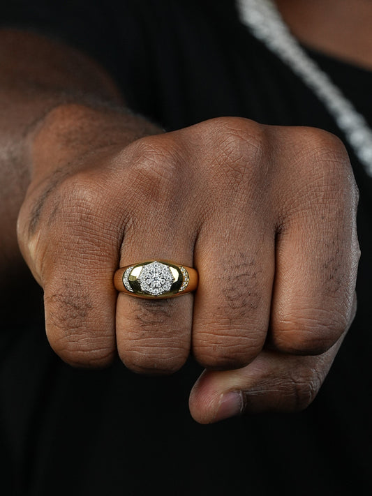 MOISSANITE Island Vibes Ring - 14k Gold Vermeil 925 Silver