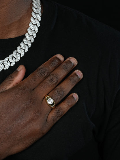 MOISSANITE Island Vibes Ring - 14k Gold Vermeil 925 Silver