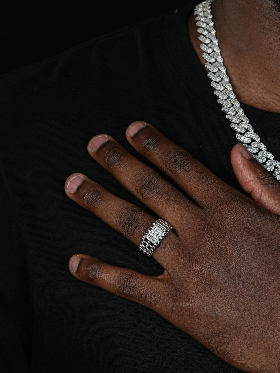 MOISSANITE Financial District Ring - 925 Silver